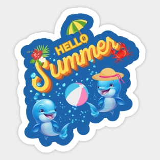 Hello Summer Sticker